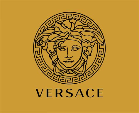 versace logo schwarz|what is the versace symbol.